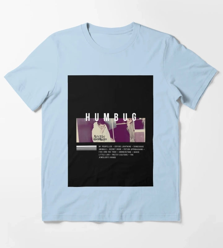 Arctic Monkeys Humbug Album Art T-Shirt Sky Blue