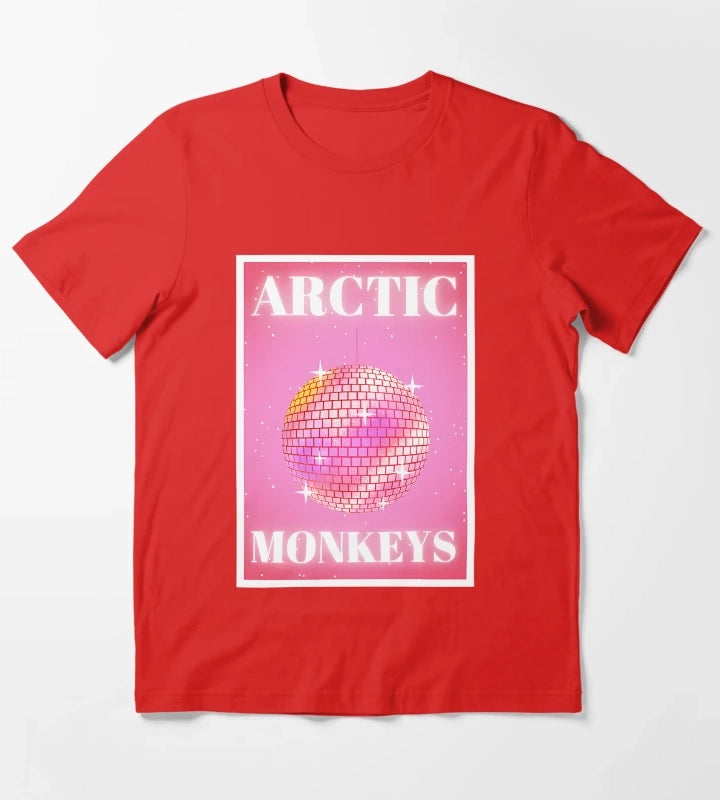 Arctic Monkeys In Pink T-Shirt Red