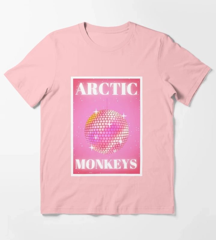 Arctic Monkeys In Pink T-Shirt Dark Grey
