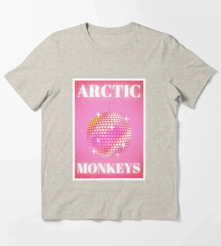 Arctic Monkeys In Pink T-Shirt Cream