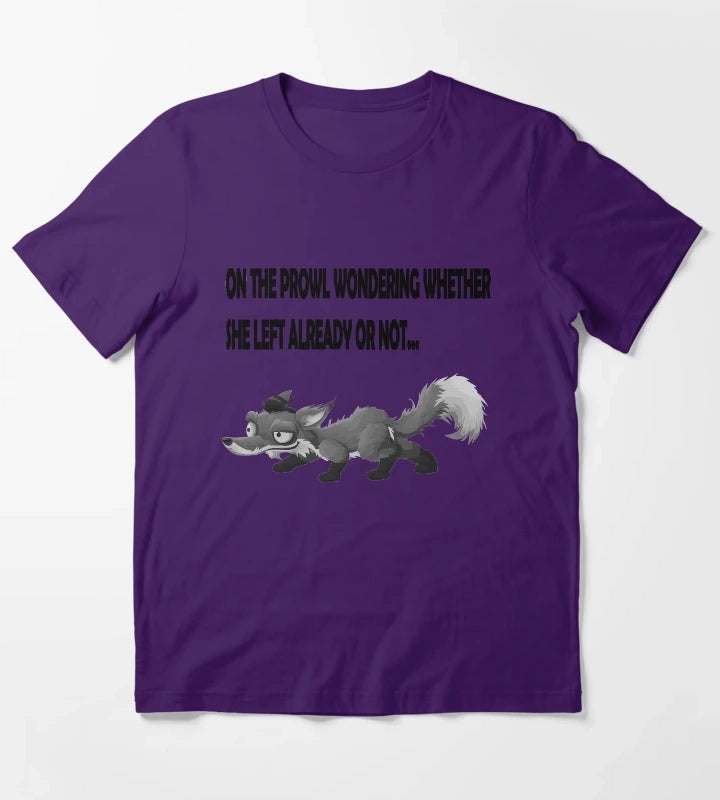 Arctic Monkeys Inspired Fox On The Prowl T-Shirt Purple