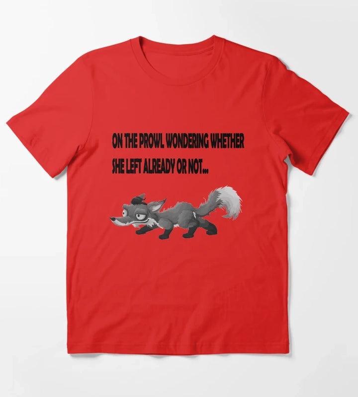 Arctic Monkeys Inspired Fox On The Prowl T-Shirt Red