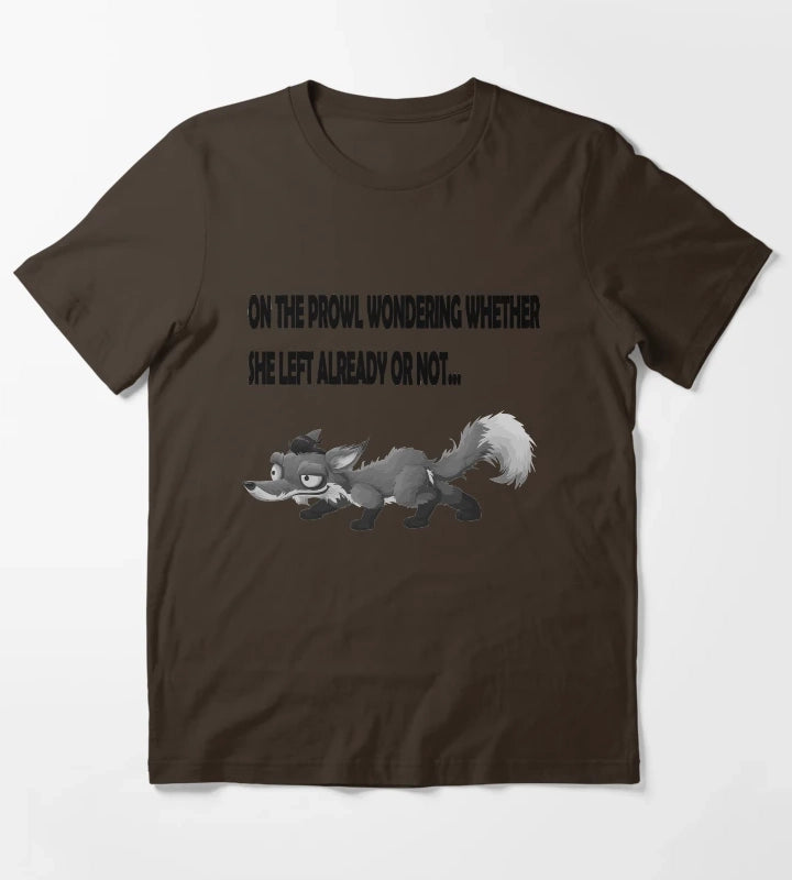 Arctic Monkeys Inspired Fox On The Prowl T-Shirt Brown