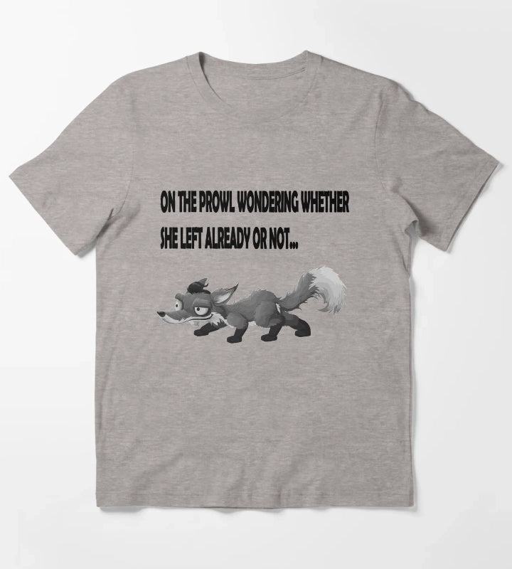 Arctic Monkeys Inspired Fox On The Prowl T-Shirt Heather Grey