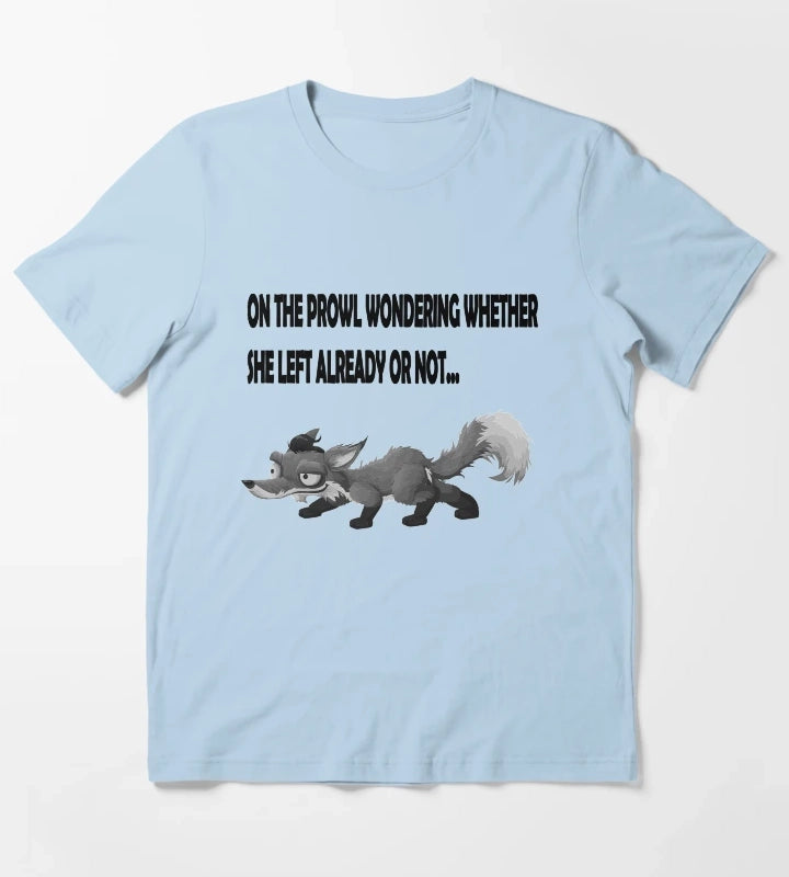 Arctic Monkeys Inspired Fox On The Prowl T-Shirt Sky Blue
