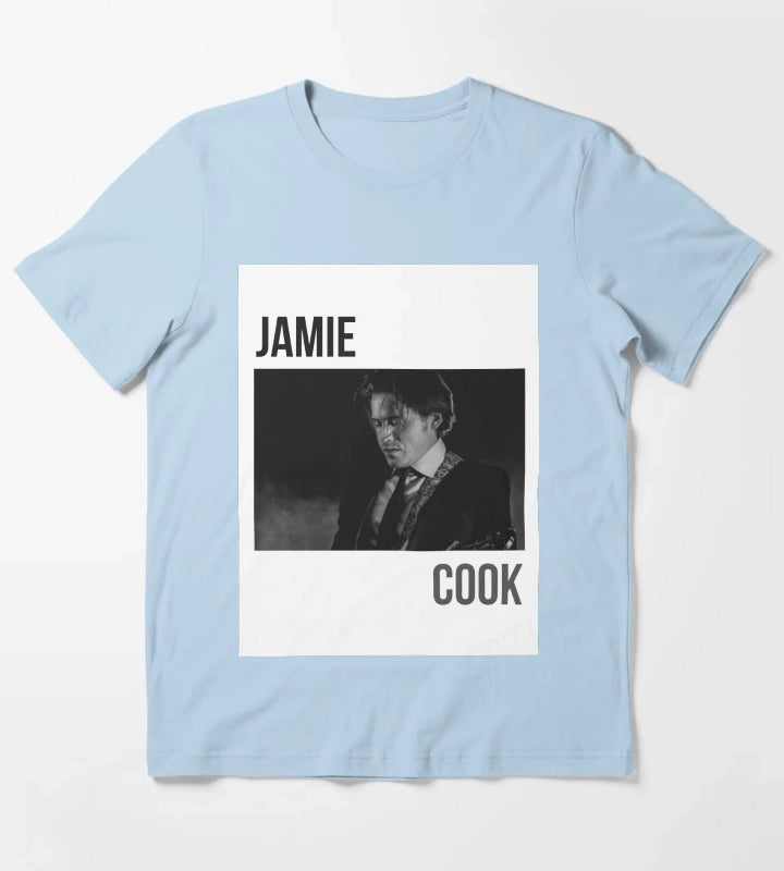 Arctic Monkeys Jamie Cook Band Art T-Shirt Sky Blue