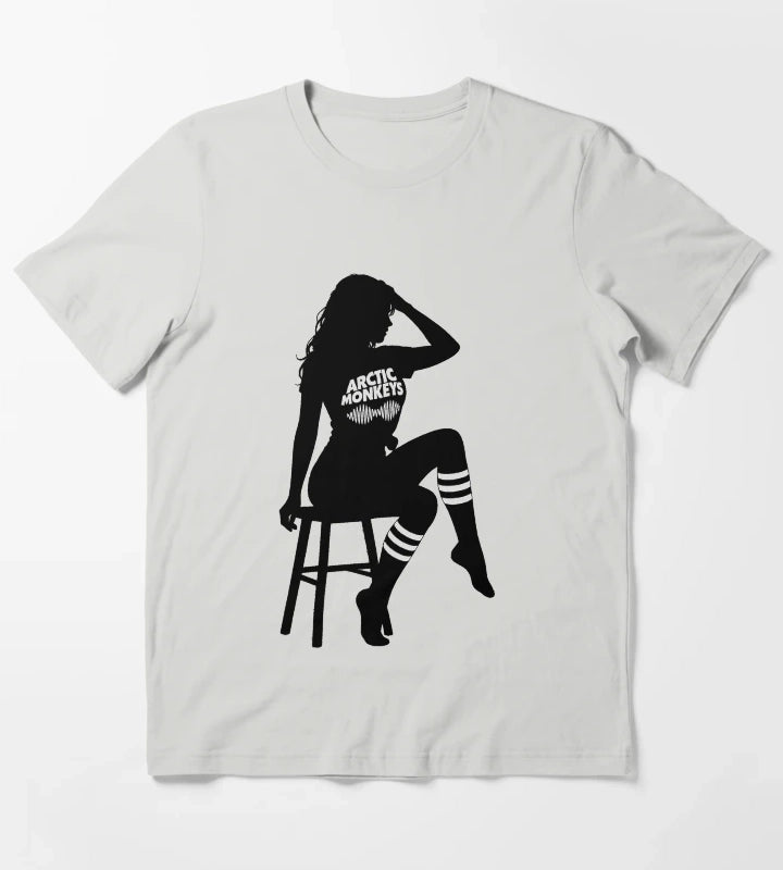 Arctic Monkeys Knee Socks T-Shirt Light Grey