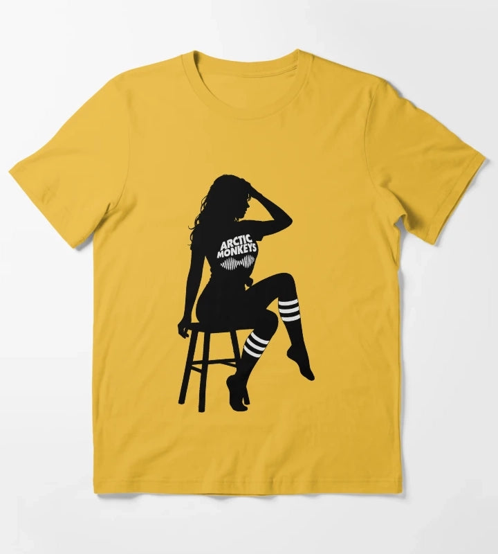Arctic Monkeys Knee Socks T-Shirt Yellow