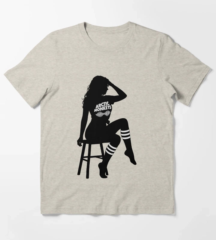 Arctic Monkeys Knee Socks T-Shirt Cream