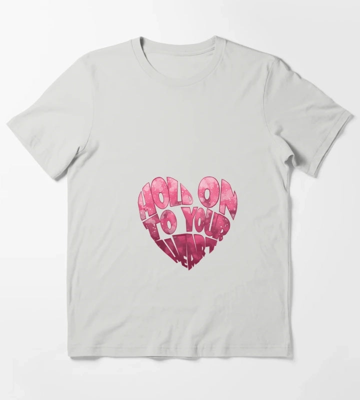 Arctic Monkeys Lyrics Heart T-Shirt Light Grey