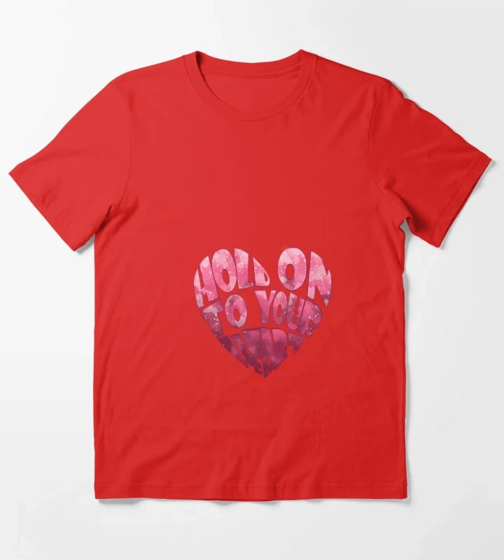 Arctic Monkeys Lyrics Heart T-Shirt Red