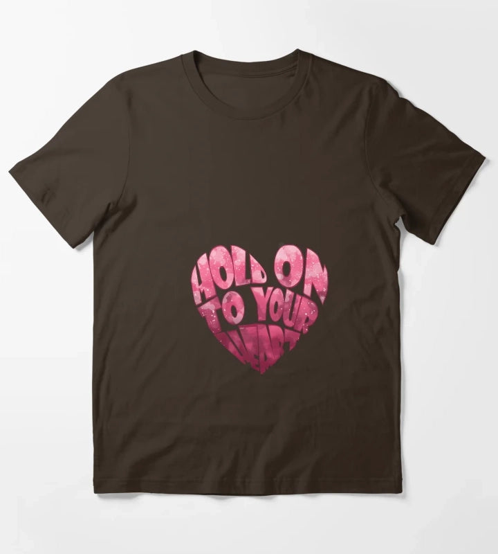 Arctic Monkeys Lyrics Heart T-Shirt Brown