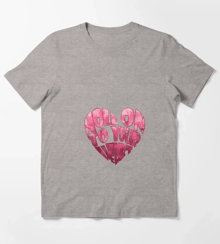 Arctic Monkeys Lyrics Heart T-Shirt Heather Grey