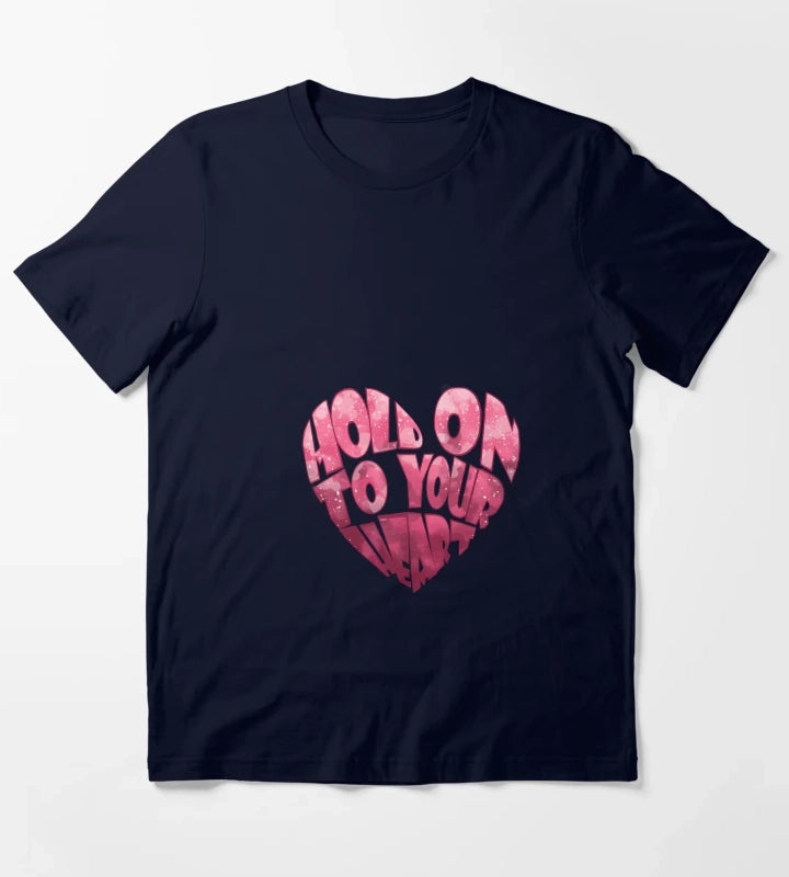Arctic Monkeys Lyrics Heart T-Shirt Navy