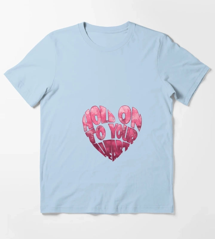 Arctic Monkeys Lyrics Heart T-Shirt Sky Blue