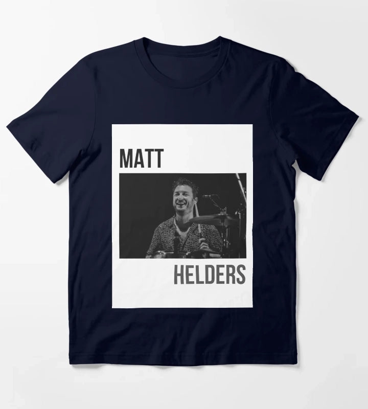 Arctic Monkeys Matt Helders Band Art T-Shirt Navy