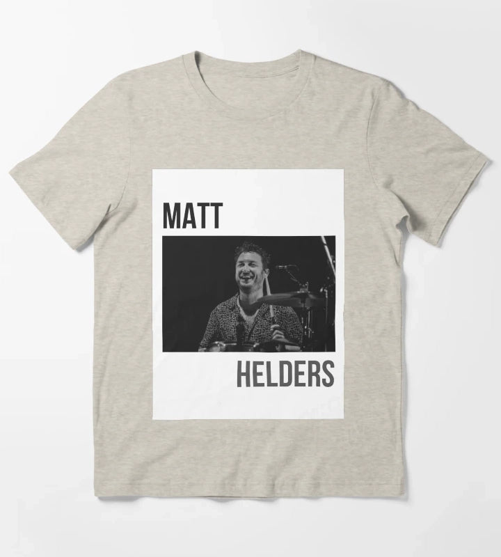 Arctic Monkeys Matt Helders Band Art T-Shirt Cream