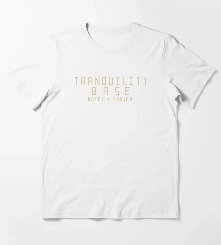 Arctic Monkeys Merch Tranquility Base Hotel Casino Black TShirt T-Shirt White