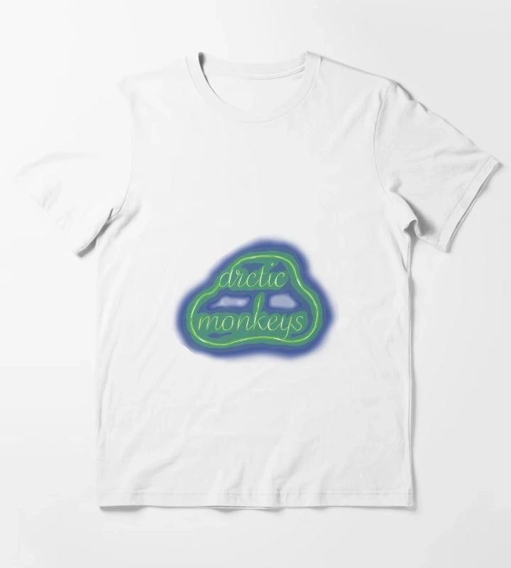 Arctic Monkeys Neon Sign Logo T-Shirt White