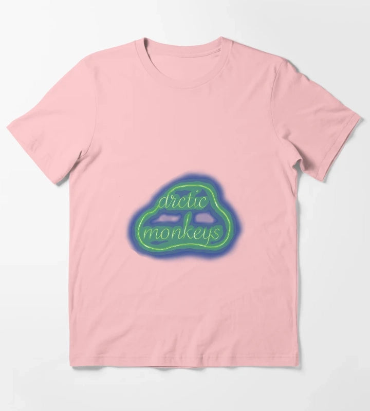 Arctic Monkeys Neon Sign Logo T-Shirt Dark Grey