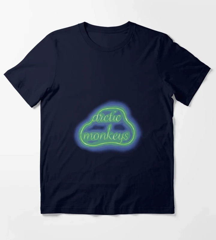 Arctic Monkeys Neon Sign Logo T-Shirt Navy