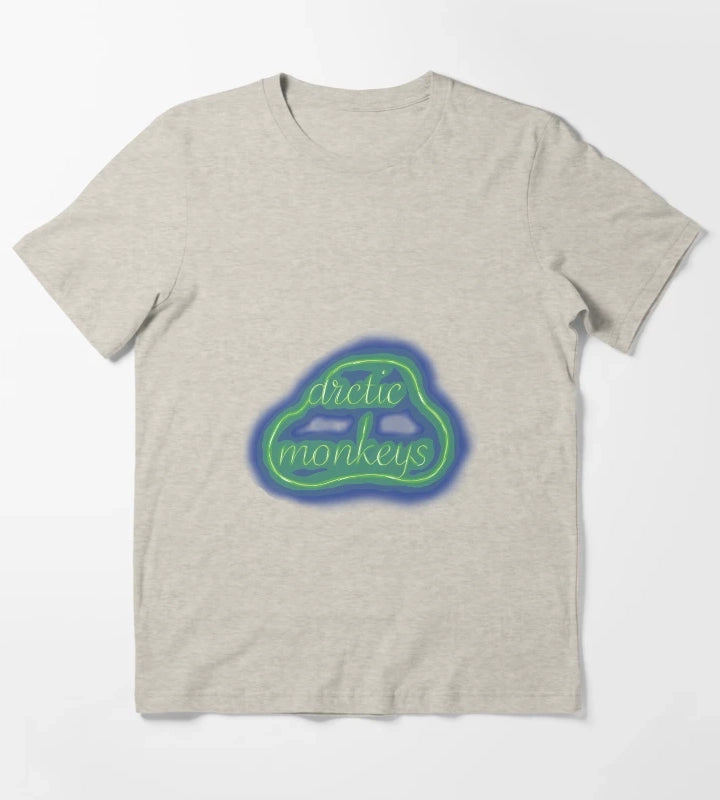 Arctic Monkeys Neon Sign Logo T-Shirt Cream