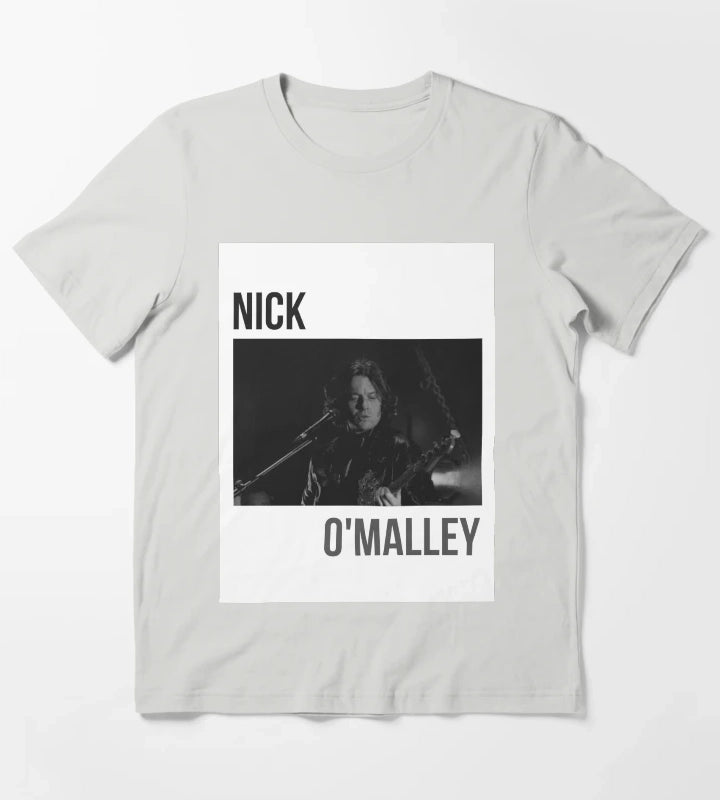 Arctic Monkeys Nick OMalley Band Art T-Shirt Light Grey