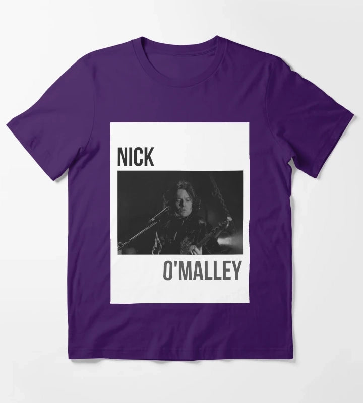 Arctic Monkeys Nick OMalley Band Art T-Shirt Purple