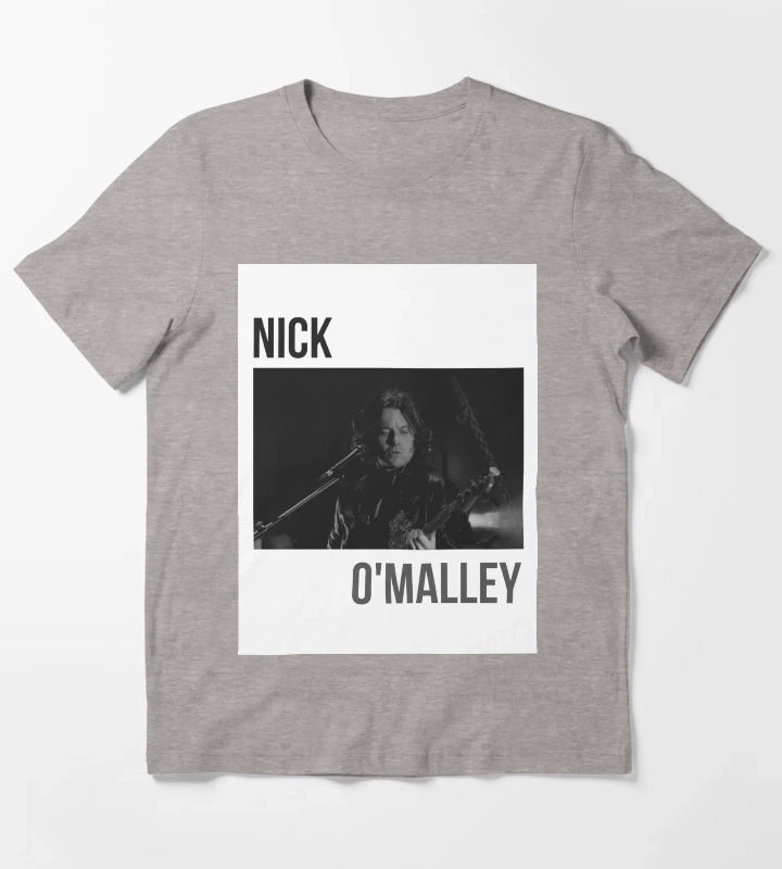 Arctic Monkeys Nick OMalley Band Art T-Shirt Heather Grey