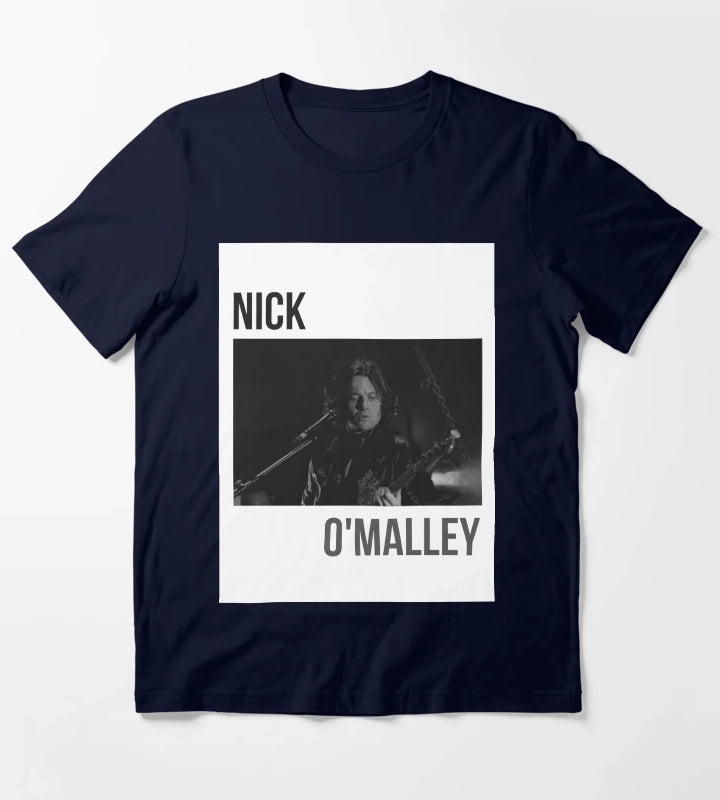 Arctic Monkeys Nick OMalley Band Art T-Shirt Navy