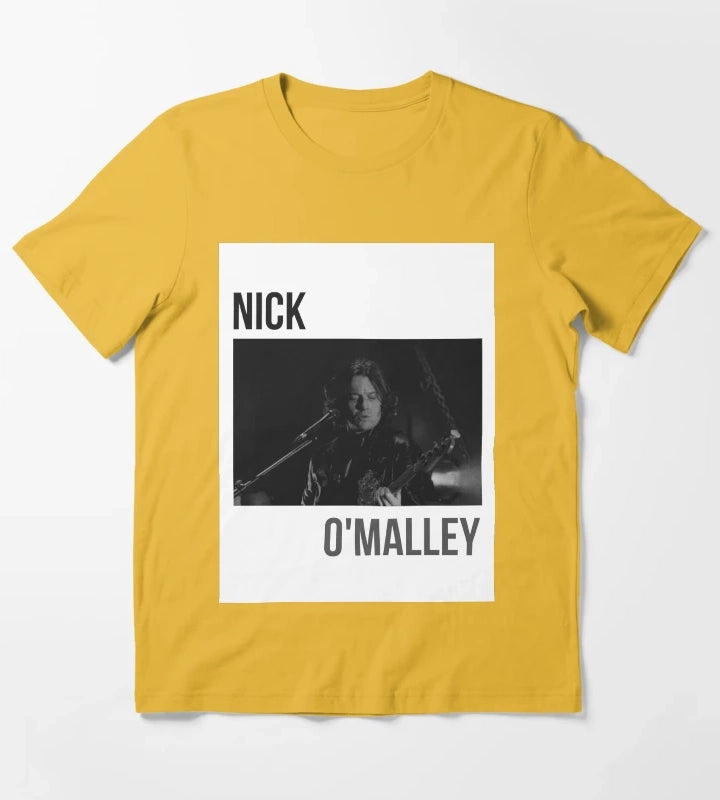 Arctic Monkeys Nick OMalley Band Art T-Shirt Yellow
