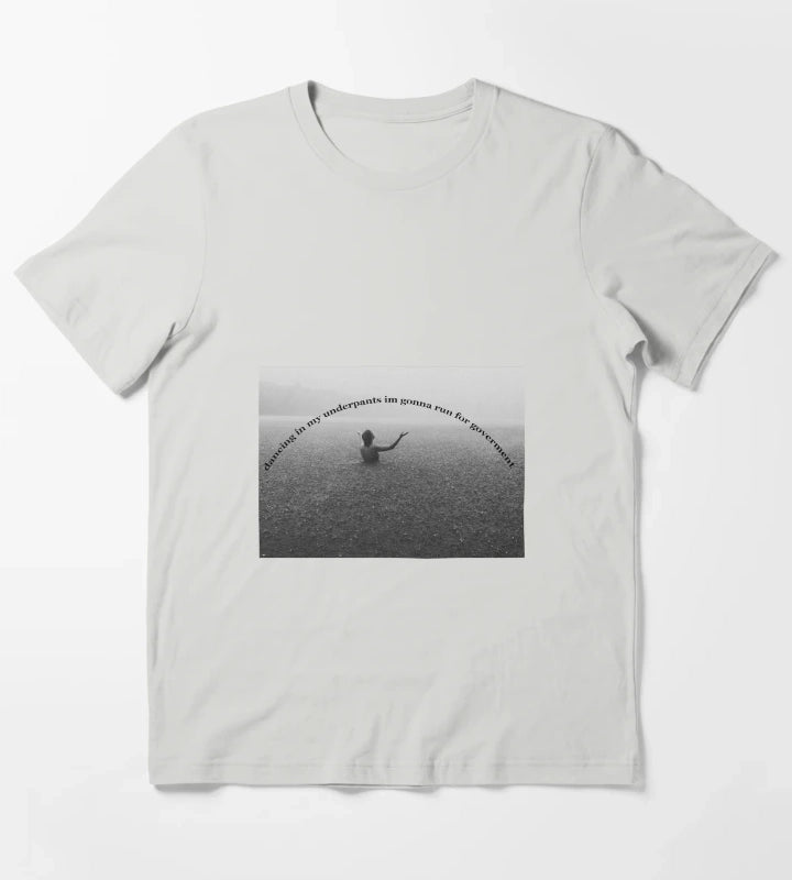 Arctic Monkeys One Point Perspective Lyrics T-Shirt Light Grey