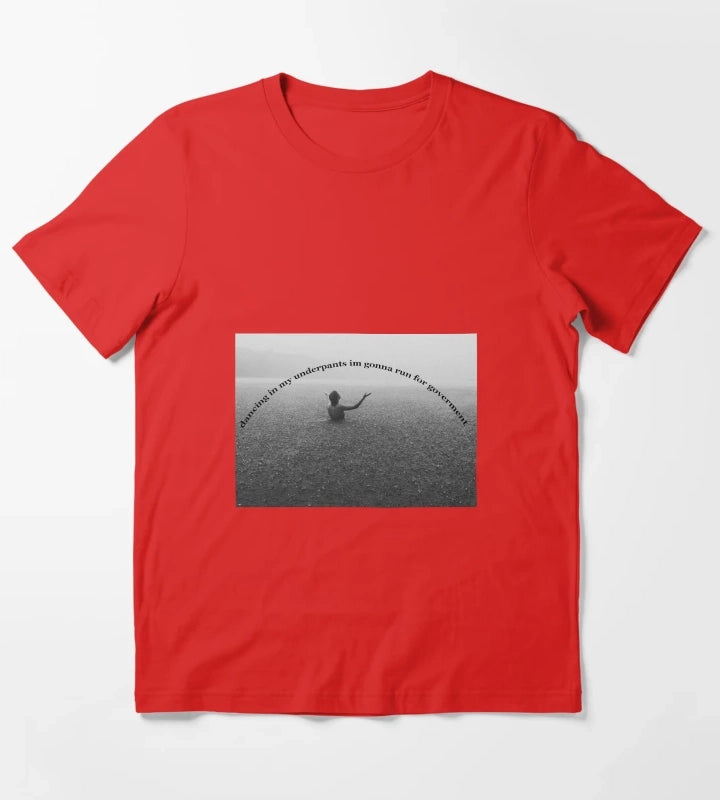 Arctic Monkeys One Point Perspective Lyrics T-Shirt Red