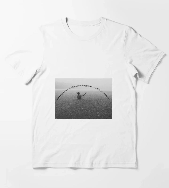 Arctic Monkeys One Point Perspective Lyrics T-Shirt White