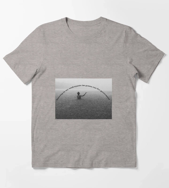 Arctic Monkeys One Point Perspective Lyrics T-Shirt Heather Grey