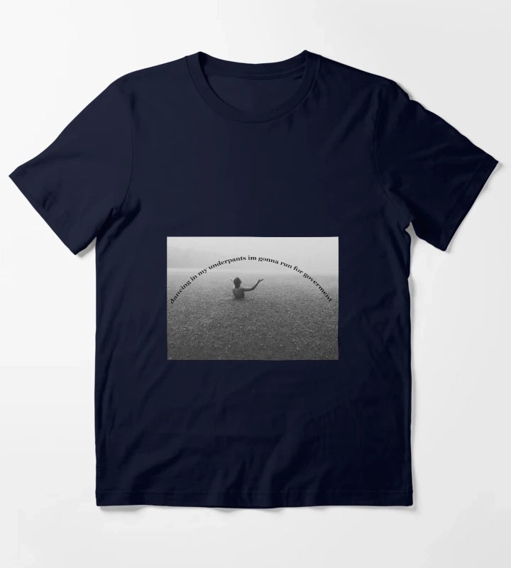 Arctic Monkeys One Point Perspective Lyrics T-Shirt Navy