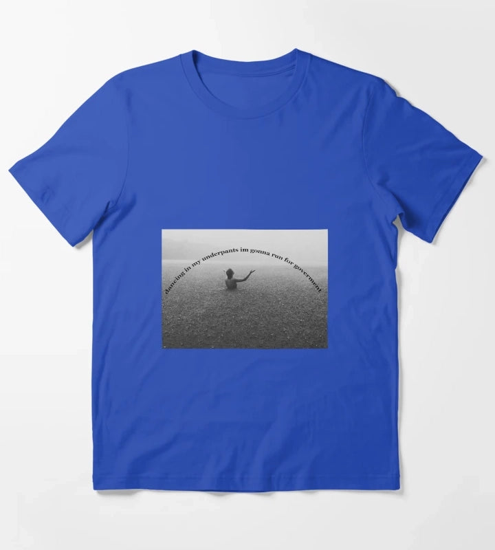 Arctic Monkeys One Point Perspective Lyrics T-Shirt Blue