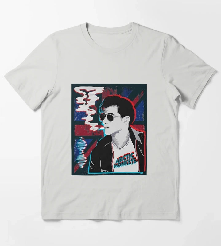 Arctic Monkeys Pop Art T-Shirt Light Grey