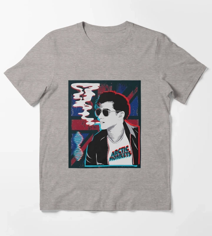 Arctic Monkeys Pop Art T-Shirt Heather Grey