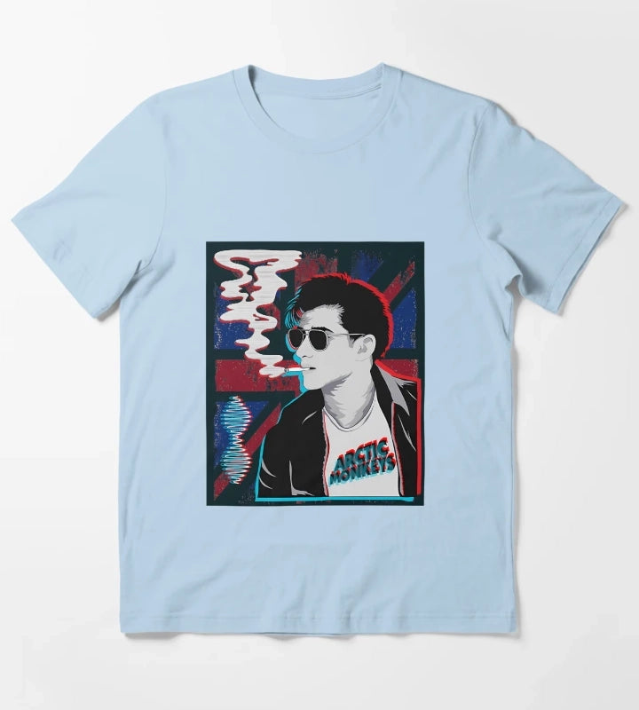 Arctic Monkeys Pop Art T-Shirt Sky Blue