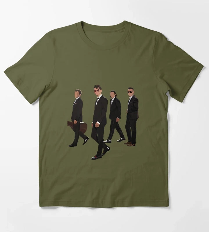 Arctic Monkeys Print T-Shirt Olive Green