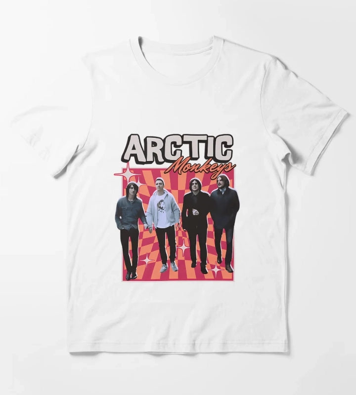 Arctic Monkeys Rock Band T-Shirt White