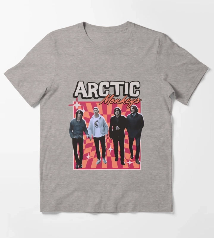 Arctic Monkeys Rock Band T-Shirt Heather Grey