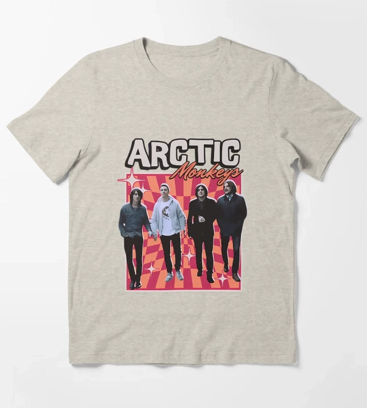 Arctic Monkeys Rock Band T-Shirt Cream