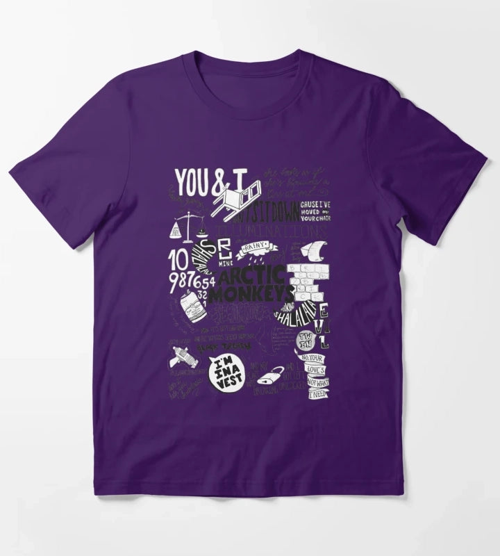 Arctic Monkeys She looks As If Shes Blowing A Kiss At Me Illuminations T-Shirt Purple
