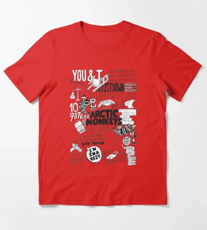 Arctic Monkeys She looks As If Shes Blowing A Kiss At Me Illuminations T-Shirt Red