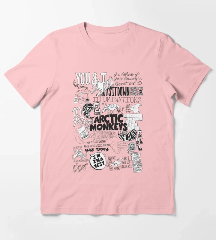 Arctic Monkeys She looks As If Shes Blowing A Kiss At Me Illuminations T-Shirt Dark Grey