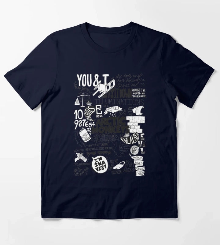 Arctic Monkeys She looks As If Shes Blowing A Kiss At Me Illuminations T-Shirt Navy