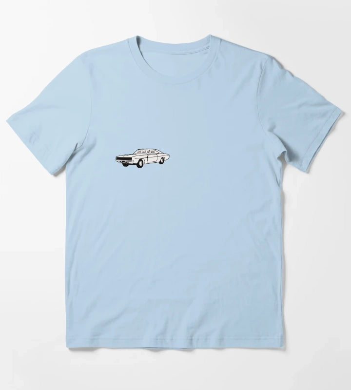 Arctic Monkeys The Car Album Sticker T-Shirt Sky Blue