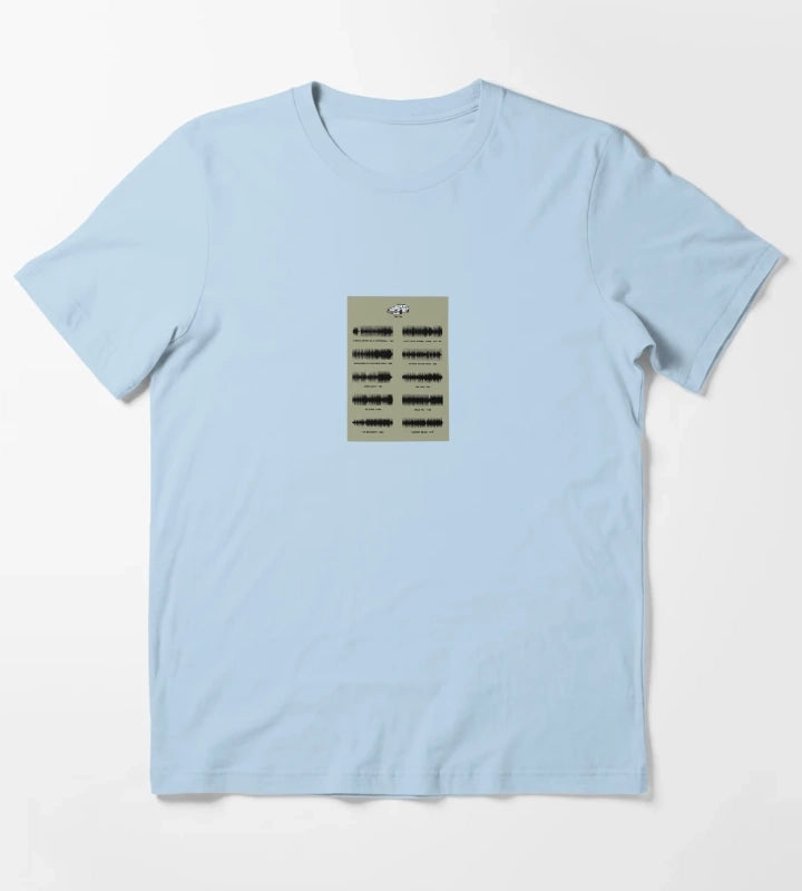 Arctic Monkeys The Car Poster Sticker and Tshirt T-Shirt Sky Blue